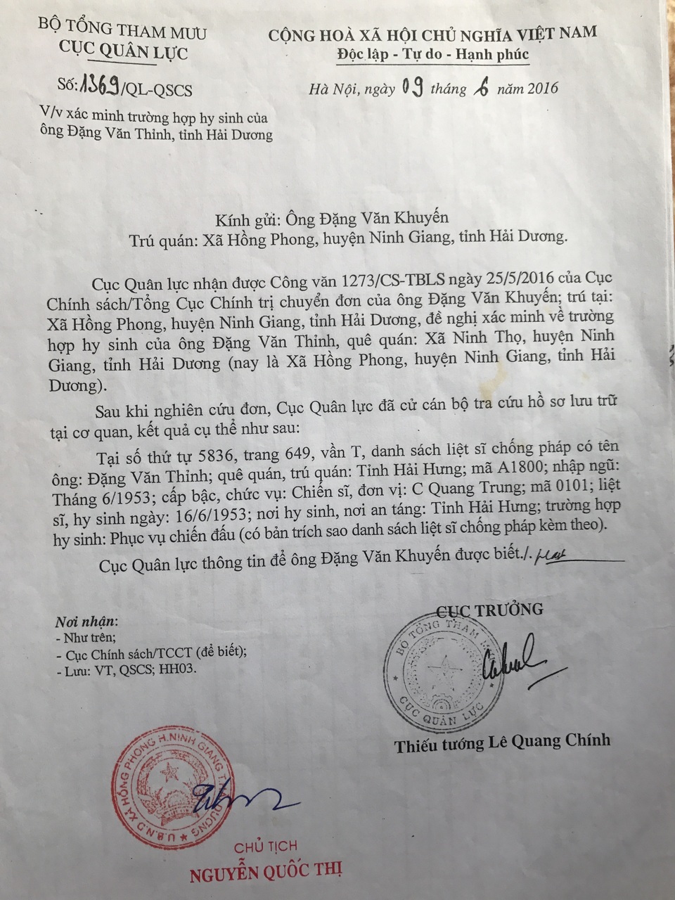 Chiến sĩ hy sinh hơn 60 năm chưa được công nhận liệt sĩ: Kết luận của Cục Quân lực bị bỏ qua? - 4 Chiến sĩ hy sinh hơn 60 năm chưa được công nhận liệt sĩ: Kết luận của Cục Quân lực bị bỏ qua? - 4