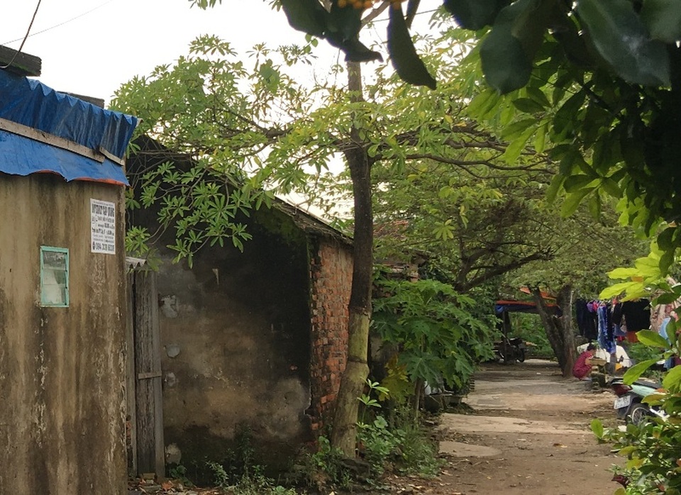 Khu vực căn nhà của gia đình anh Tuấn