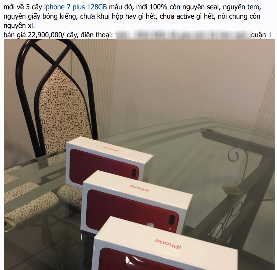 iPhone 7 Plus màu đỏ giảm sâu xuống dưới 23 triệu đồng - 2 Giá iPhone trên online được chào bán ở mức dưới 23 triệu đồng
