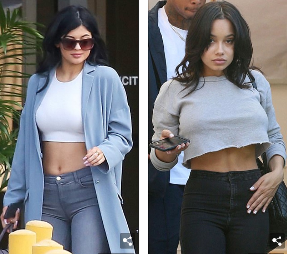 
Jordan Ozuna ăn vận khá giống bạn gái cũ của Tyga, Kylie Jenner
