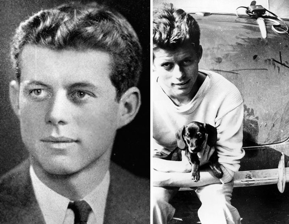 Bộ ảnh chân dung nhiều đời Tổng Thống Mỹ khi còn trẻ - 4 John F. Kennedy, 21 và 20 tuổi