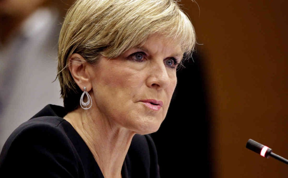 Australia gợi ý ASEAN lấy phán quyết Biển Đông làm nền tảng cho COC - 1 
Ngoại trưởng Australia Julie Bishop (Ảnh: alchetron)