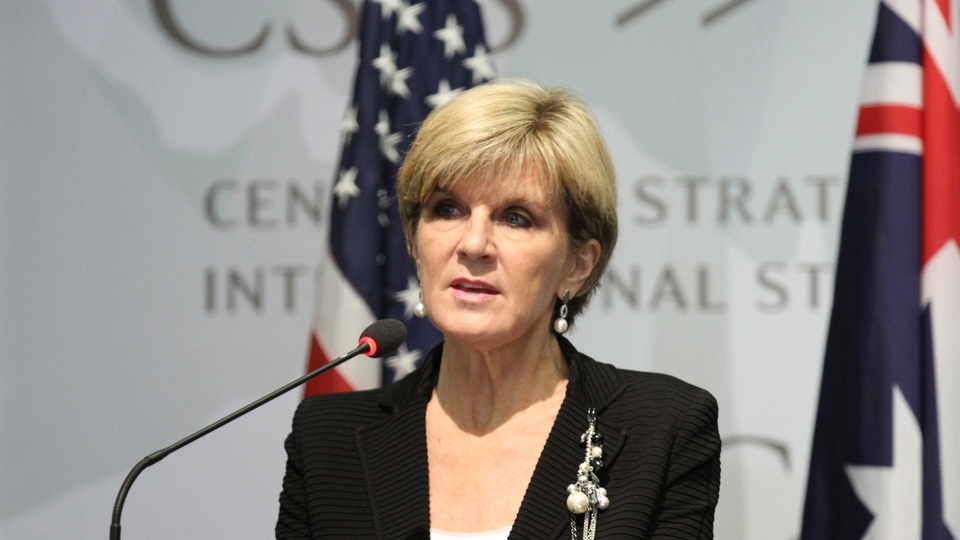 Australia phản đối Trung Quốc quân sự hóa Biển Đông - 1 Ngoại trưởng Australia Julie Bishop (Ảnh: CSIS)