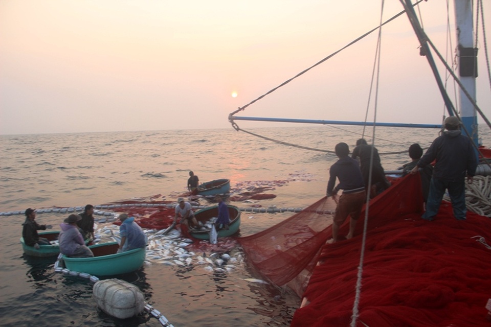 Tham gia đánh bắt trên biển, ngư dân cần sự hỗ trợ của các lực lượng chức năng và sự đoàn kết giữa các tàu cá