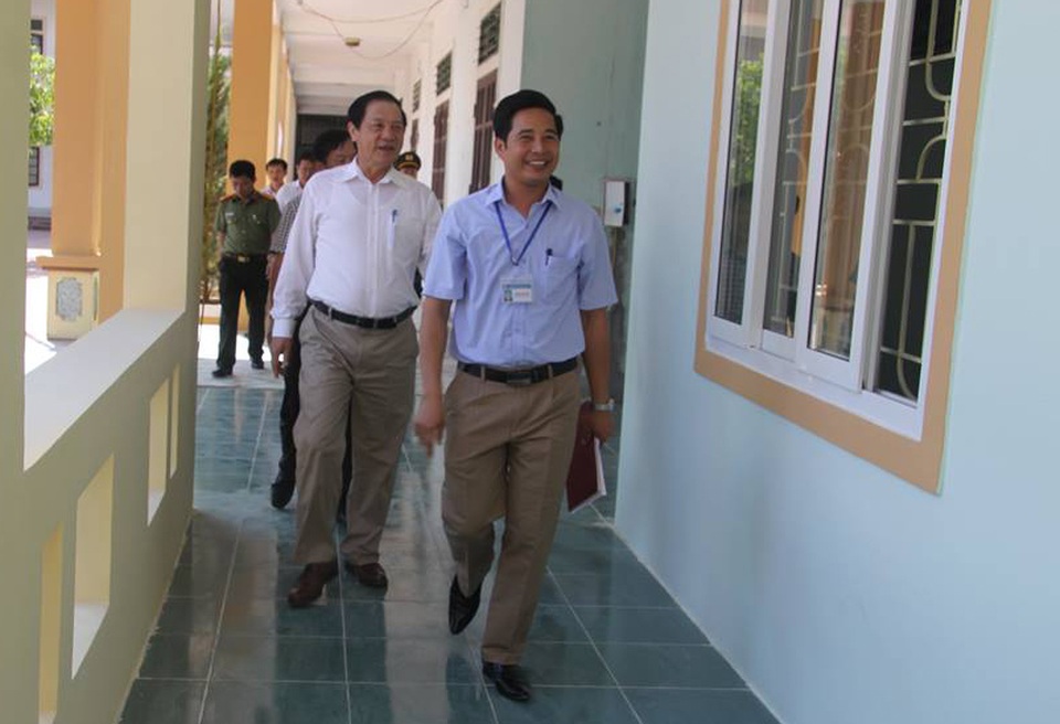 Ban chỉ đạo kỳ thi THPT quốc gia 2017 tại Nghệ An kiểm tra công tác chuẩn bị thi tại điểm thi Trường THPT Nghi Lộc 5