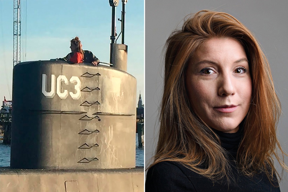Đan Mạch xác nhận thi thể không đầu là nữ phóng viên Thụy Điển mất tích - 1
Cô Kim Wall (trái) trên tàu UC3 Nautilus hôm 10/8 (Ảnh: EPA/Getty)