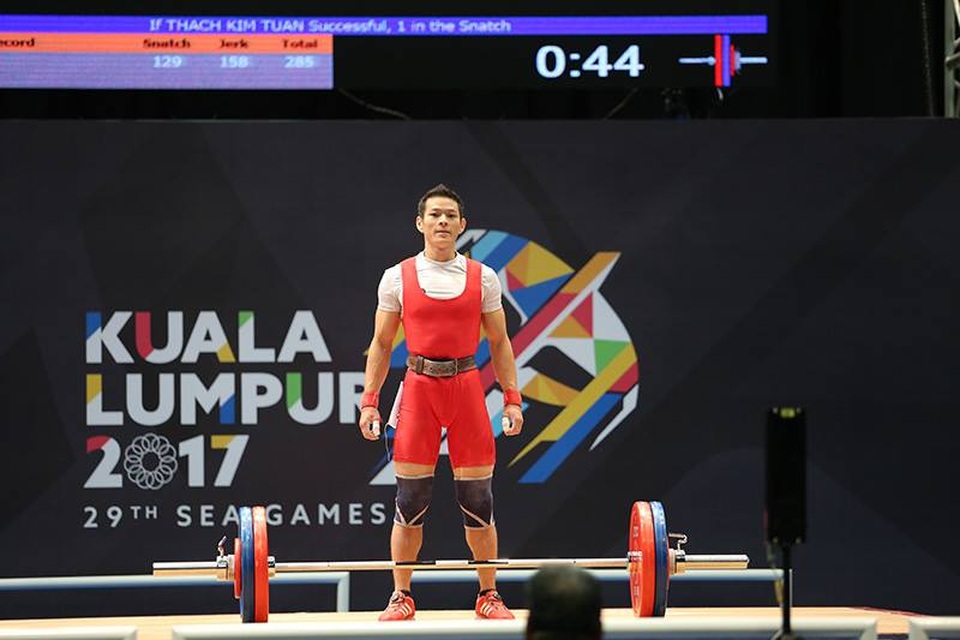 Nhật ký SEA Games ngày 28/8: Cử tạ giành cú đúp HCV - 18
Thạch Kim Tuấn tự tin trước lần thi hạng cân dưới 56kg nam