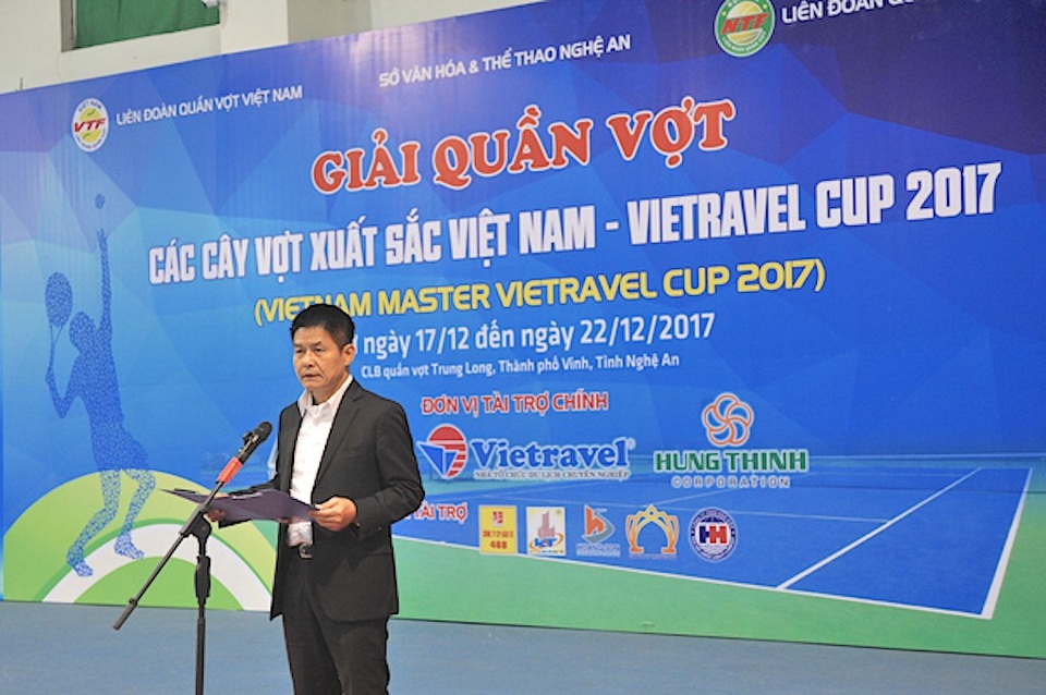 Bông hồng lai 17 tuổi vô địch đơn nữ tại giải đấu các cây vợt xuất sắc Việt Nam - 4 Ông Nguyễn Quốc Kỳ - Trưởng BTC giải tuyên bố bế mạc.