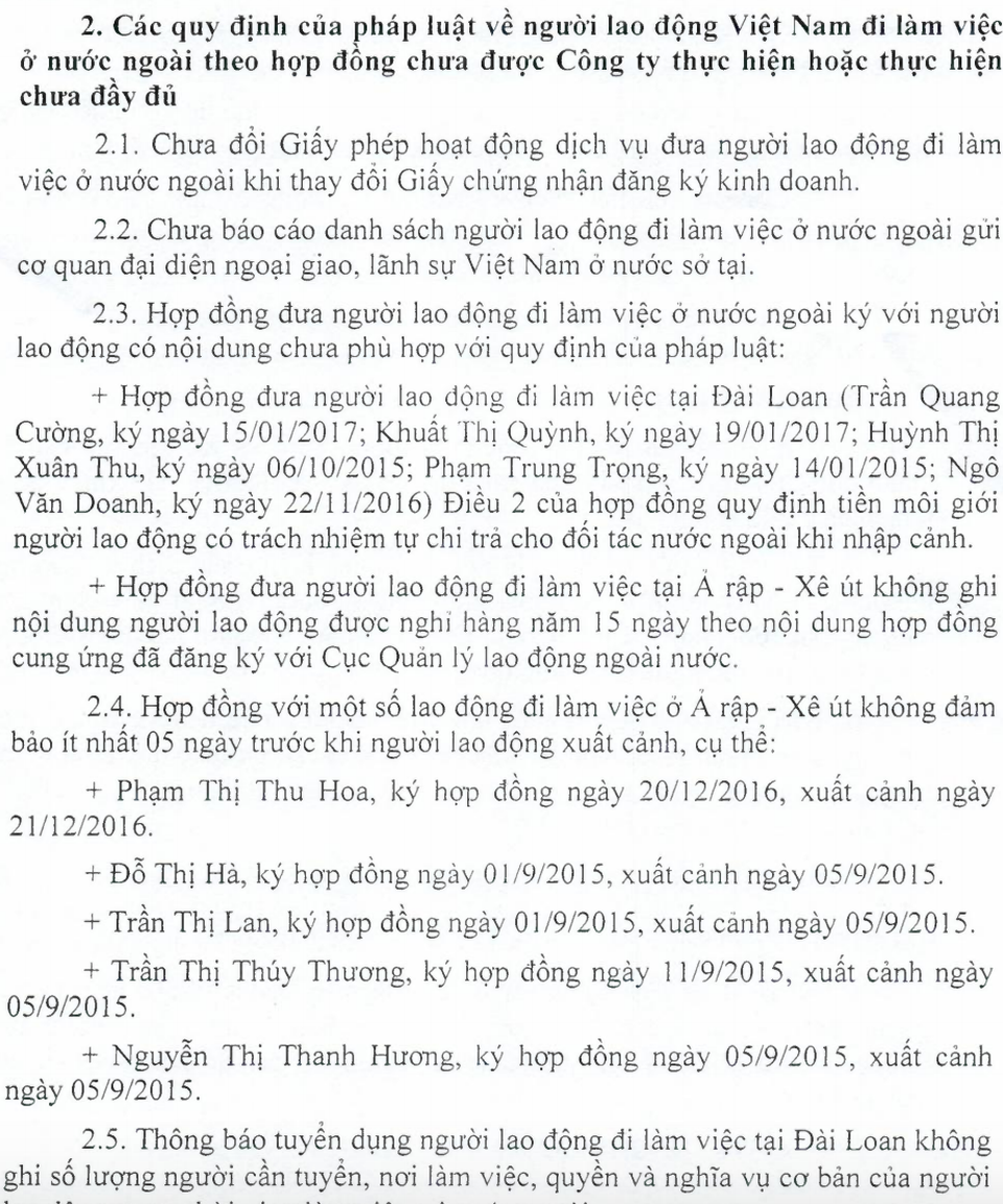 Lời kêu cứu từ Ả Rập Xê Út: Công ty dùng trụ sở “ma” lộ hàng loạt sai phạm! - 2 Lời kêu cứu từ Ả Rập Xê Út: Công ty dùng trụ sở “ma” lộ hàng loạt sai phạm! - 2