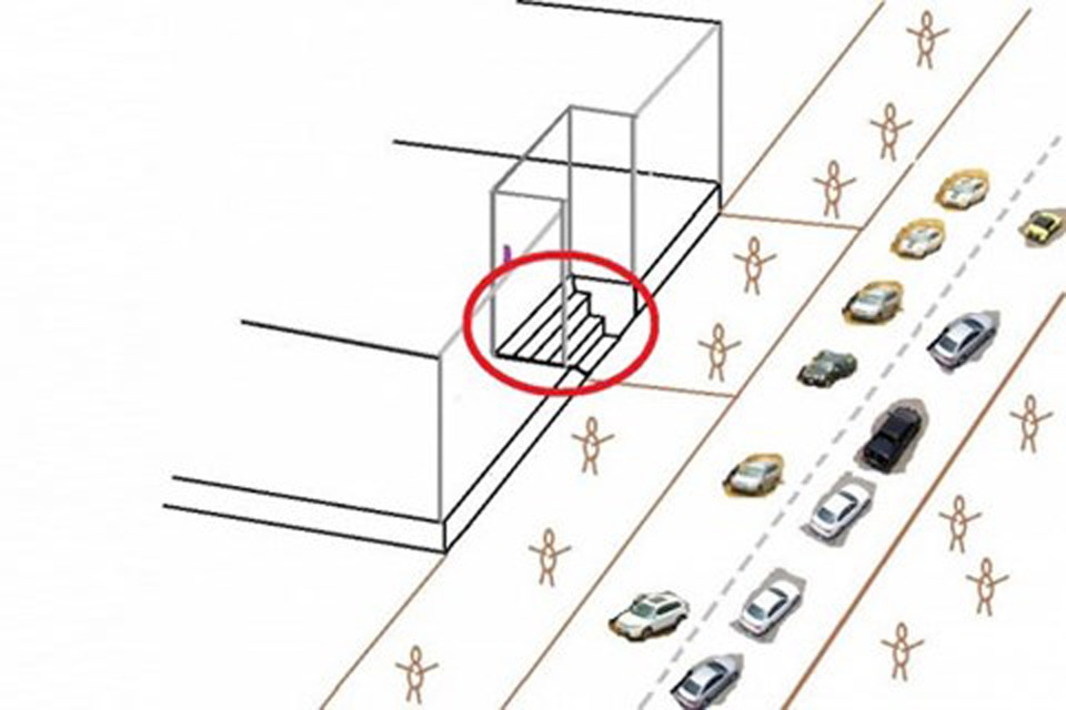 Cộng đồng mạng chia sẻ cách làm bậc tam cấp không lấn chiếm vỉa hè - 3
Giữa chiến dịch giành lại vỉa hè, bản thiết kế bậc tam cấp thụt vào trong được chia sẻ rất sôi nổi trên mạng xã hội mấy ngày gần đây.