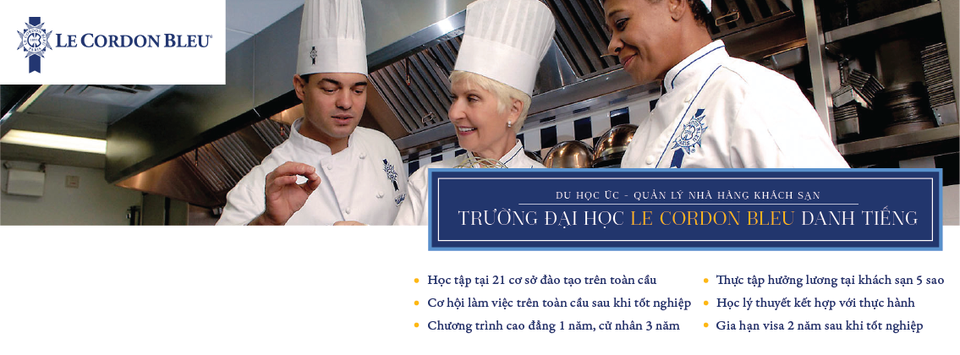 Học bổng 20.000 AUD từ trường top 10 thế giới về ẩm thực và nhà hàng khách sạn - 2 Học bổng 20.000 AUD từ trường top 10 thế giới về ẩm thực và nhà hàng khách sạn - 2