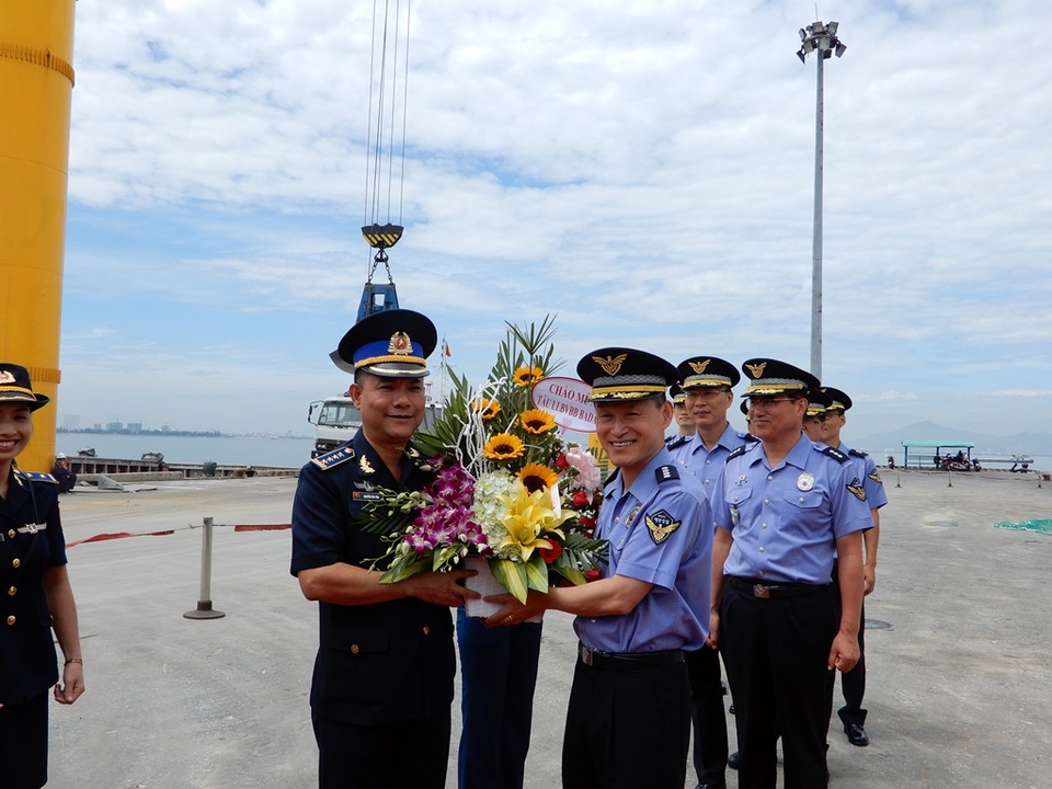 Tàu Lực lượng bảo vệ bờ biển Hàn Quốc thăm Đà Nẵng - 2 Lễ đón tàu được tổ chức tại cảng Tiên Sa