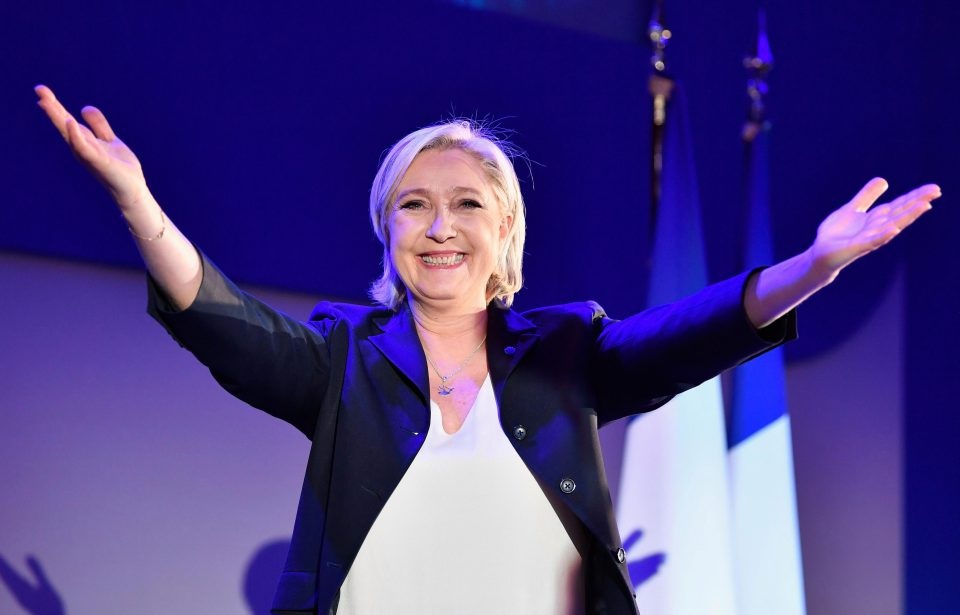Ứng viên tổng thống Pháp nhảy tưng bừng sau thất bại bầu cử - 1 Bà Marine Le Pen (Ảnh: Getty)