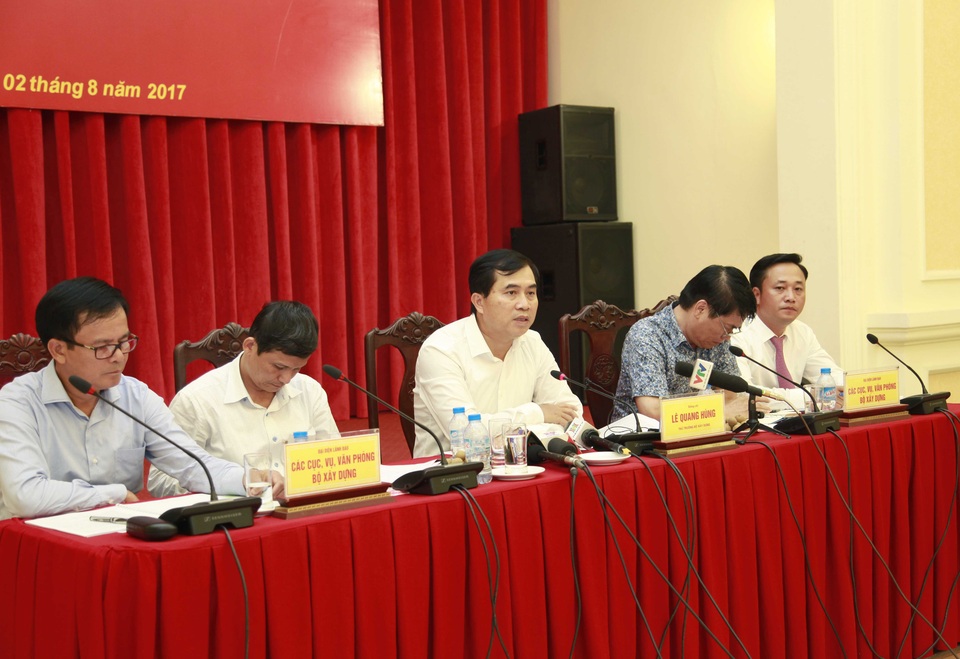 UB Kiểm tra Trung ương đang xét vụ lái xe trở thành Phó Viện trưởng - 1
Thứ trưởng Lê Quang Hùng chủ trì cuộc họp báo quý II của Bộ Xây dựng.