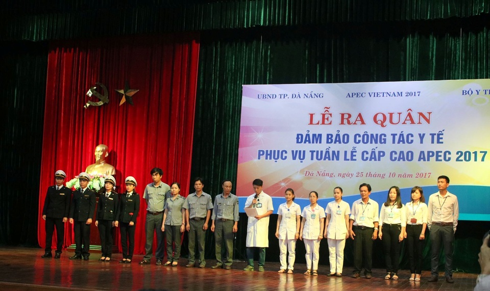 Ra quân đảm bảo công tác y tế phục vụ Tuần lễ cấp cao APEC - 1 Lễ ra quân đảm bảo công tác y tế phục vụ Tuần lễ cấp cao APEC
