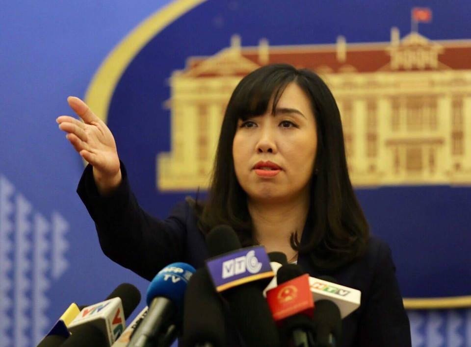 Bộ Ngoại giao lên tiếng về thông tin Trung Quốc đe dọa Việt Nam ở Biển Đông - 2 Người phát ngôn Lê Thị Thu Hằng yêu cầu các bên liên quan tôn trọng quyền và lợi ích hợp pháp của Việt Nam ở Biển Đông