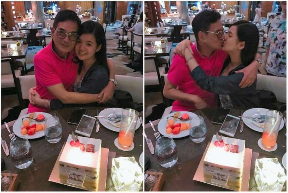 Nam diễn viên Hồng Kông bị chỉ trích vì “khóa môi” con gái - 1
Nam diễn viên 62 tuổi, Joseph Lee, bị chỉ trích vì khoe ảnh khóa môi con gái 15 tuổi trong tiệc sinh nhật của cô bé.