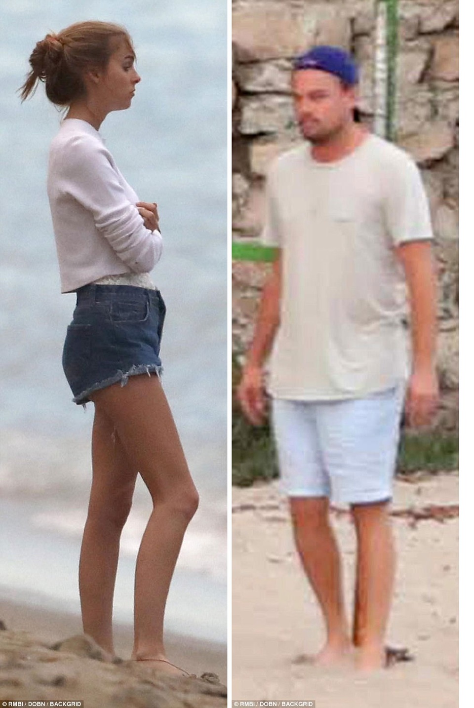 Leonardo DiCaprio đi tắm biển cùng người mẫu áo tắm 9x - 11
Elizabeth ngắm bạn trai nổi tiếng chơi bóng chuyền trên bãi biển.