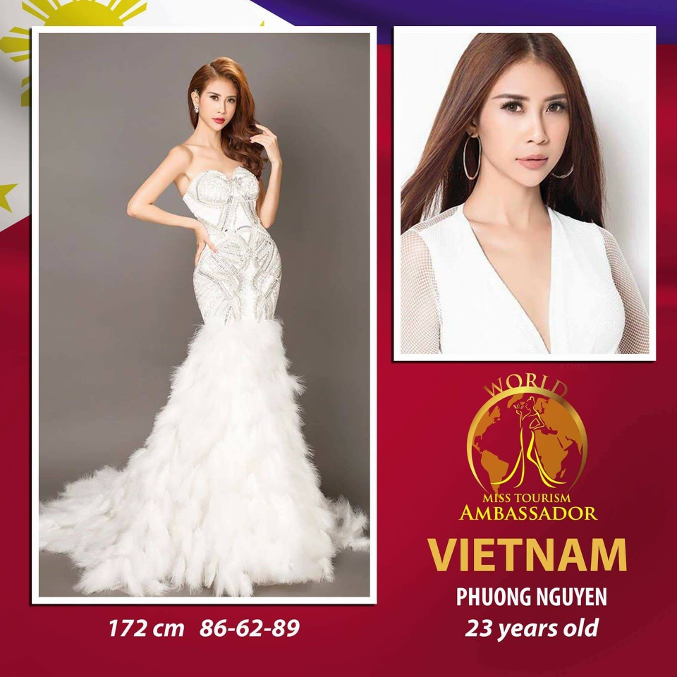 Nhận được giấy phép của Cục nghệ thuật biểu diễn số 631/GP-NTBD, Người đẹp Liên Phương đã lên đường sang Philippines để tham dự cuộc thi Hoa hậu Đại sứ du lịch Thế giới 2017.