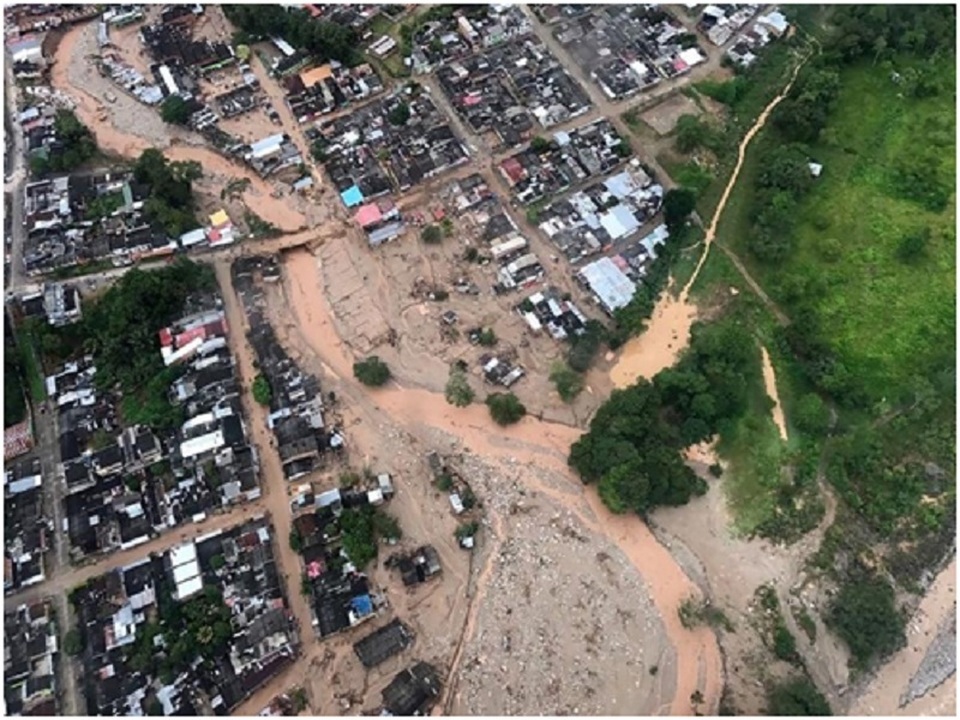 
Hình ảnh cao không sau trận lở đất tại Putumayo, Colombia (nguồn: National Geographic)
