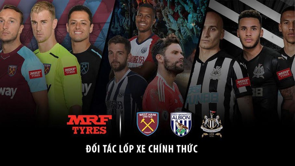Lốp Lực Sĩ MRF "lăn bánh" cùng giải Ngoại hạng Anh - 2
Khán giả Việt Nam sẽ thấy Bảng quảng cáo MRF mỗi cuối tuần