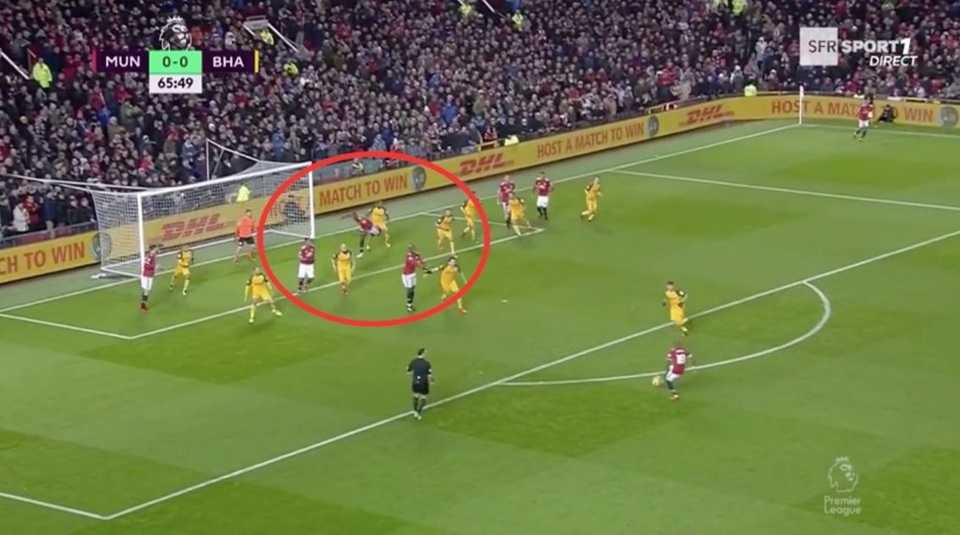 Liên tiếp đạp đối thủ, Lukaku có thể gặp họa - 1 Lukaku có hành vi chơi xấu với cầu thủ của Brighton