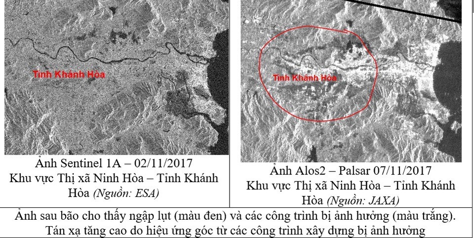 Khả năng ứng dụng công nghệ vũ trụ giảm thiệt hại thiên tai nhìn từ cơn bão số 12 - 3 Khả năng ứng dụng công nghệ vũ trụ giảm thiệt hại thiên tai nhìn từ cơn bão số 12 - 3