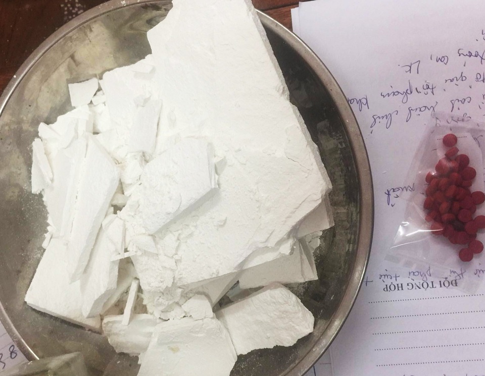 Số ma túy công an thu giữ trên người Hoạch