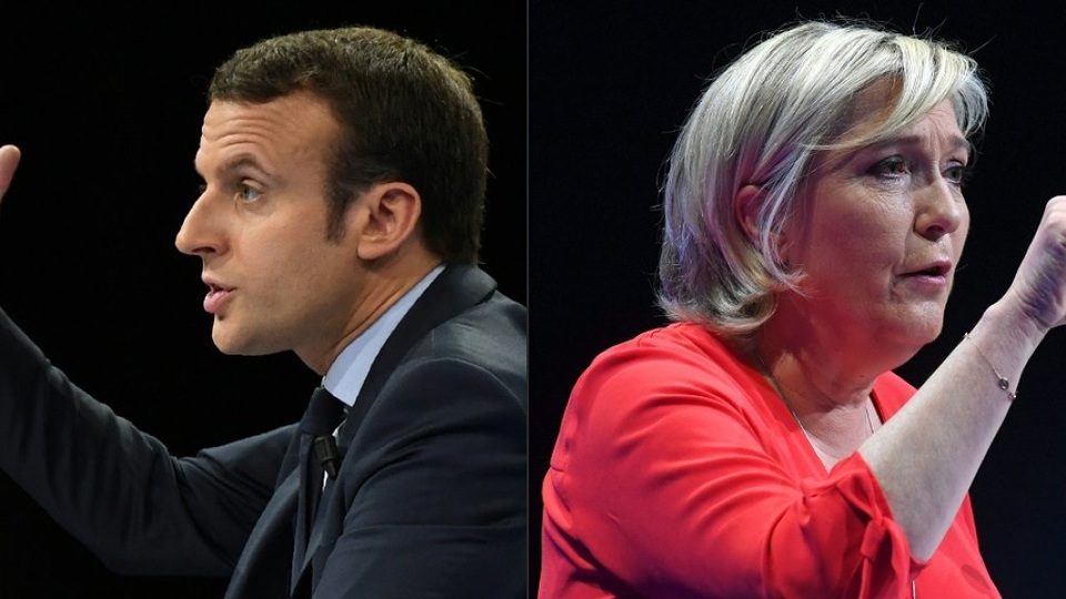 Ai sẽ chiến thắng bầu cử tổng thống Pháp? - 1
Ông Macron và bà Le Pen (Ảnh: France 24)