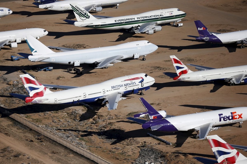 Tới nghĩa địa máy bay ở Mỹ - 4 Hãng hàng không của Anh British Airways đưa khá nhiều máy bay đã cũ tới đây