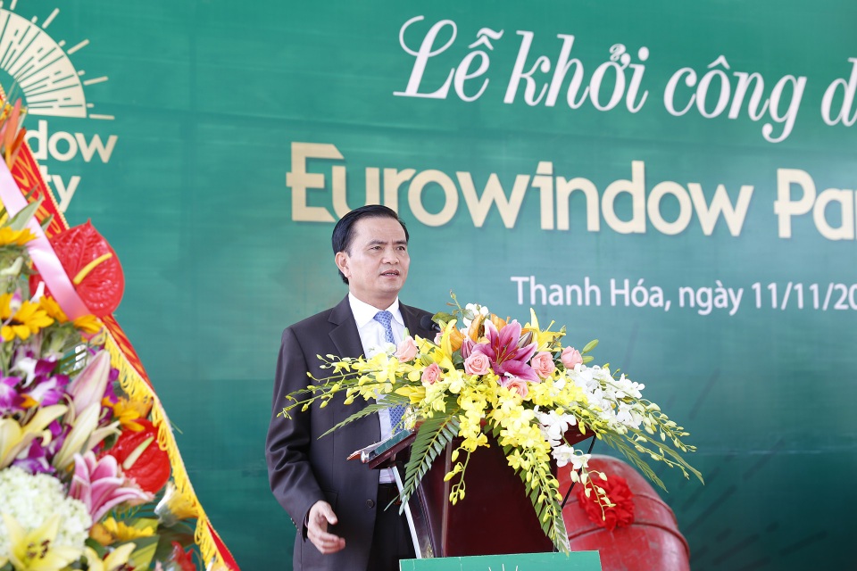 Khởi công dự án Eurowindow Park City – Biểu tượng của thành phố trẻ năng động - 2
Ông Ngô Văn Tuấn – Phó Chủ tịch UBND tỉnh Thanh Hóa phát biểu tại buổi lễ khởi công dự án.