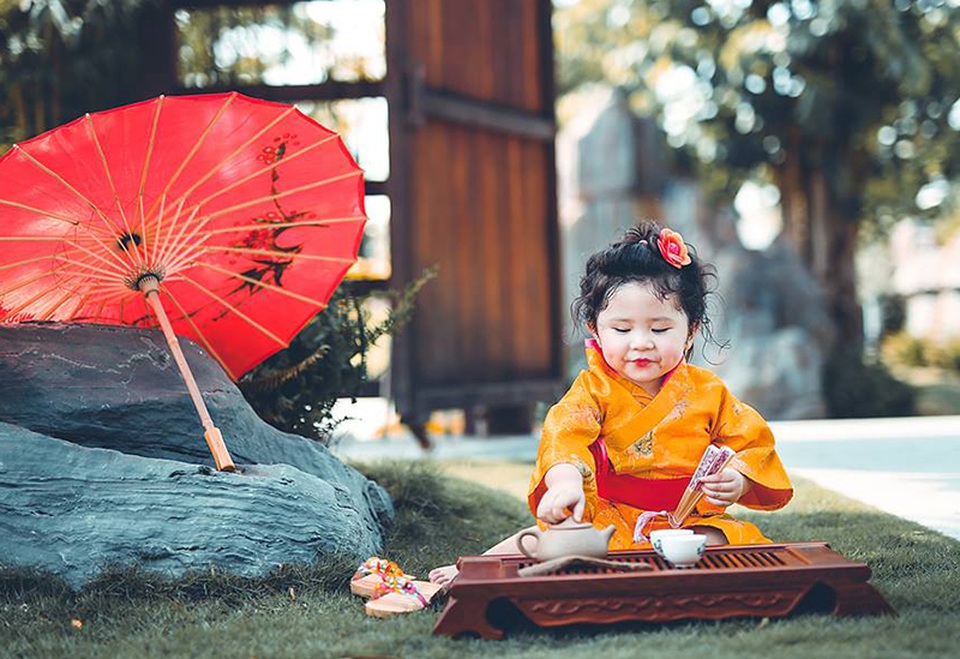 Mimi đáng yêu trong hình tượng cô bé Nhật Bản - 1 Trần Khánh My (tên ở nhà Mimi, sinh ngày 5/6/2015)