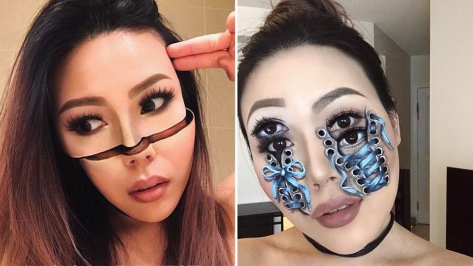 Chiêm ngưỡng kiệt tác trang điểm như hiệu ứng kỹ thuật số của cô nàng 31 tuổi - 7 Chiêm ngưỡng kiệt tác trang điểm như hiệu ứng kỹ thuật số của cô nàng 31 tuổi - 7