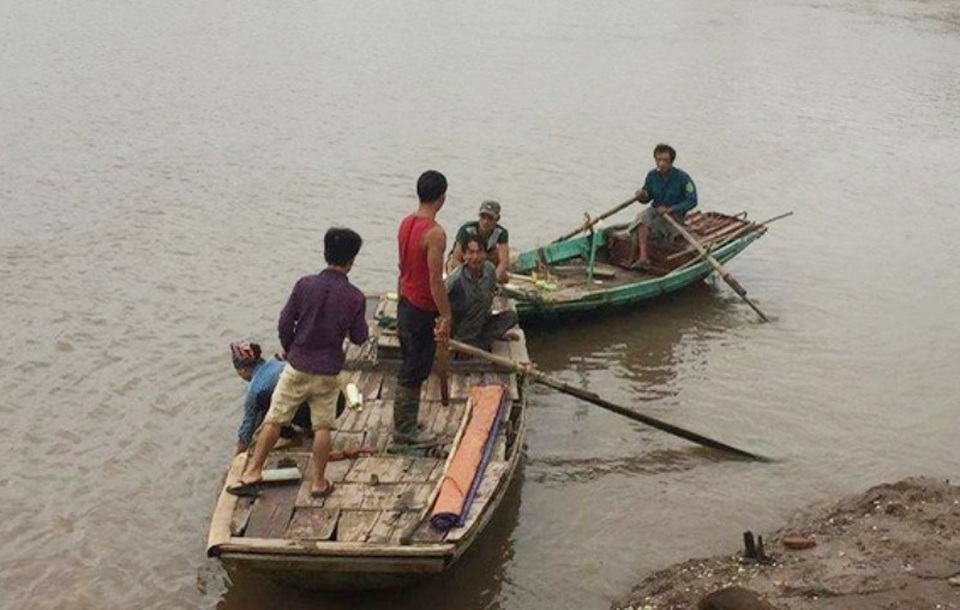 Nam sinh chết đuối sau khi đi nhận lớp 10 về - 1 Khu vực cống biển đê Bình Minh 3 - nơi em Lãm tắm bị đuối nước (ảnh: Minh Anh)