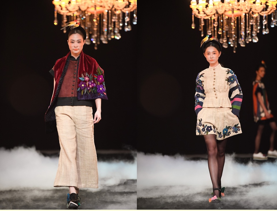 Có thể nói, bộ sưu tập của NTK Minh Hạnh cho chúng ta đang được sống giữa một khu vườn sắc màu trong thành phố.