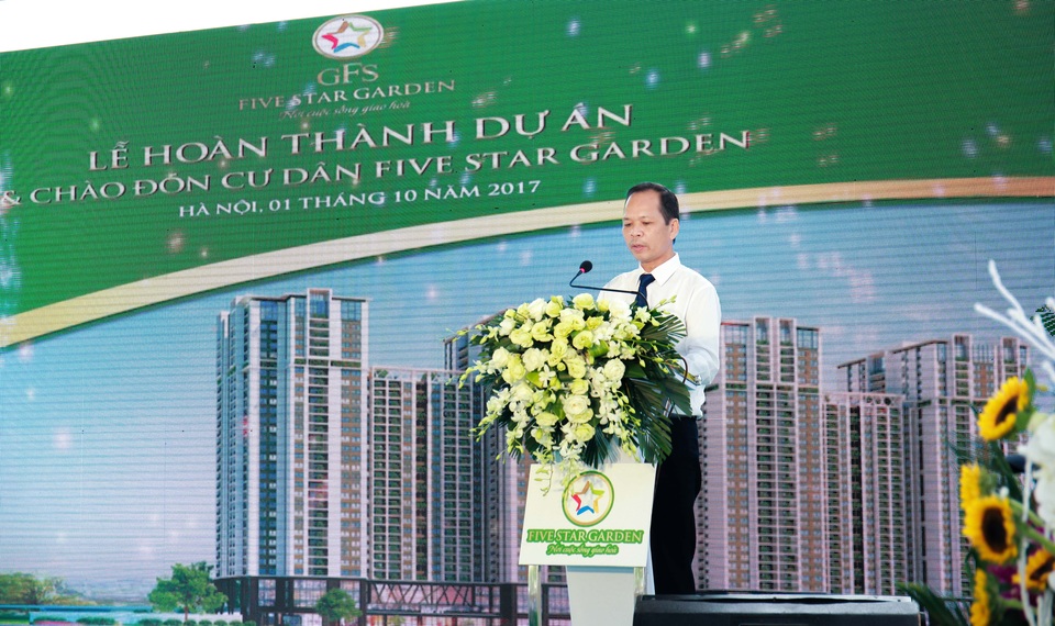 Khánh thành tổ hợp chung cư chất lượng cao Five Star Garden - 2
Ông Ngân Văn Chuyên – Phó Tổng Giám đốc Tập đoàn