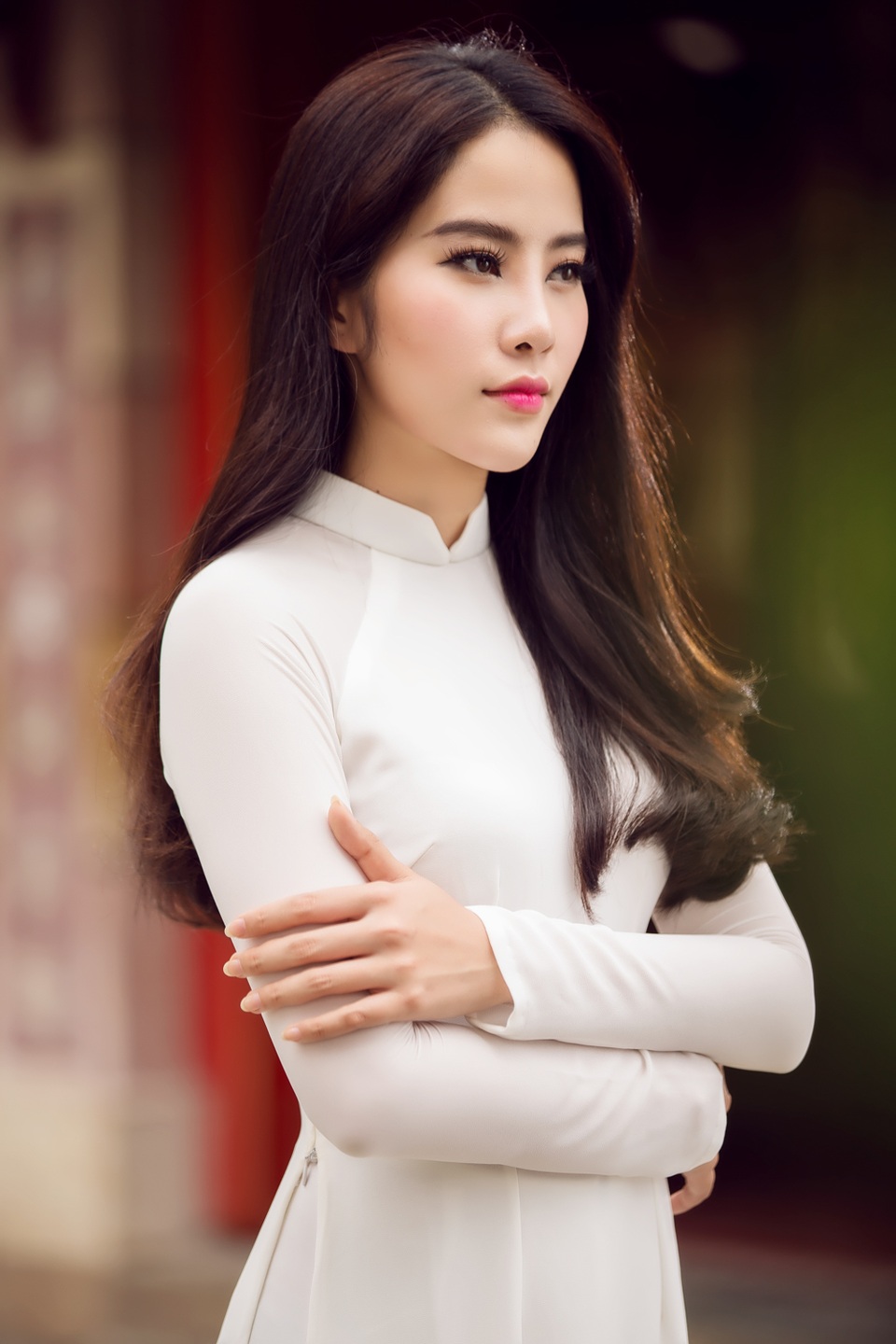 “Ảnh hậu” Trái đất Nam Em đẹp thuần khiết với áo dài trắng - 3 “Ảnh hậu” Trái đất Nam Em đẹp thuần khiết với áo dài trắng - 3