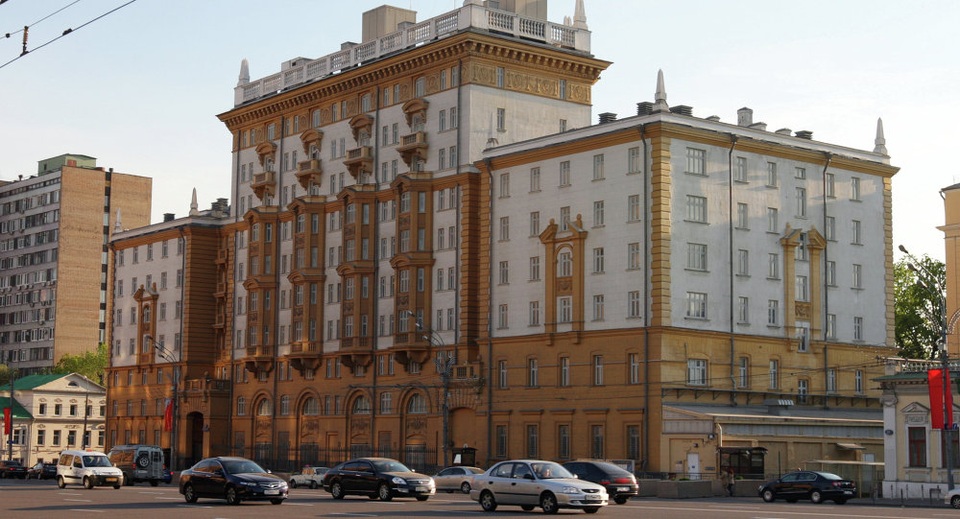 Nga tuyên bố tịch thu khu nhà ngoại giao của Mỹ - 1 Đại sứ quán Mỹ tại Moscow, Nga (Ảnh: Sputnik)