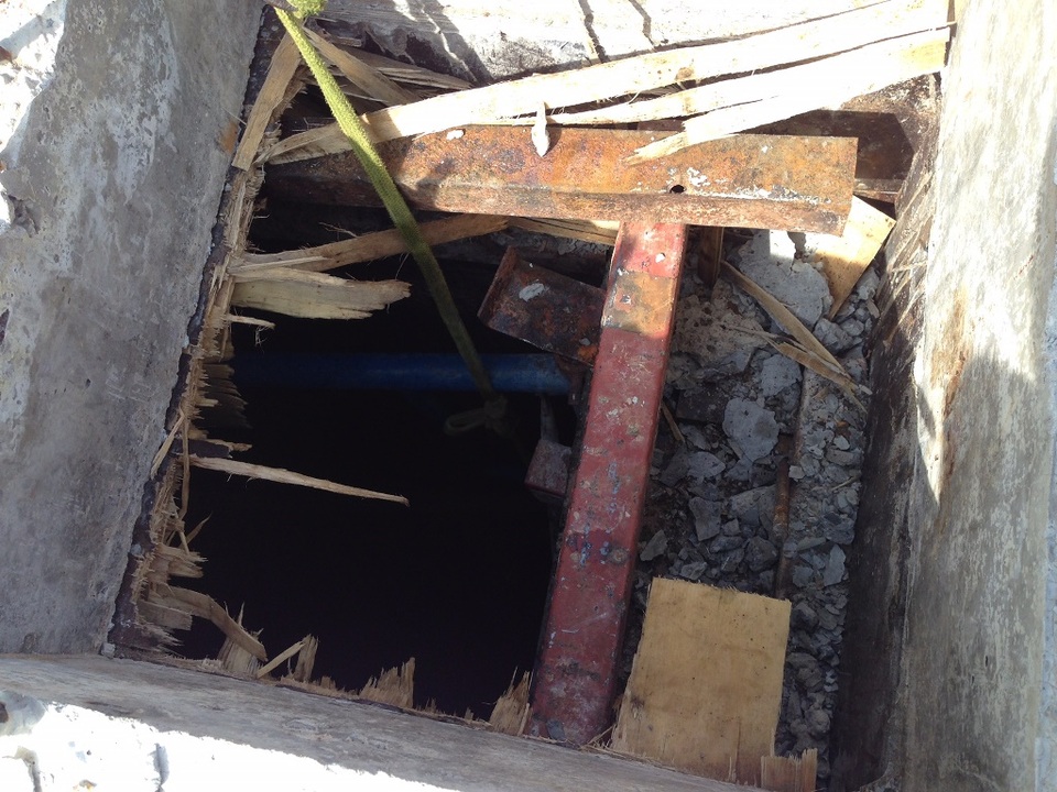 Miệng hầm nơi 3 công nhân bị ngạt