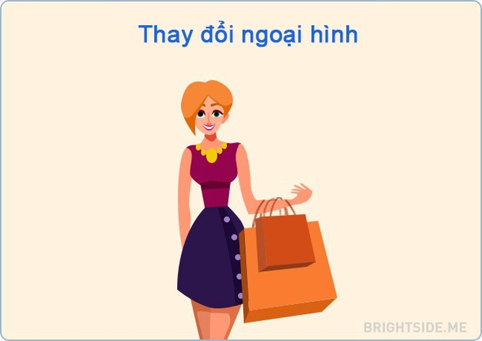 12 cách để thoát khỏi cơn khủng hoảng tinh thần - 6
Một màu tóc, kiểu tóc, trang điểm, hoặc quần áo mới sẽ khiến bạn nhìn chính mình khác đi.