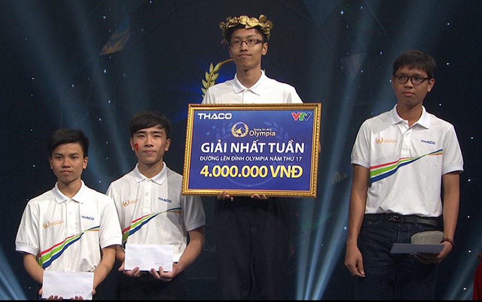 Đường lên đỉnh Olympia bị tố cho điểm sai ở vòng thi tuần? - 1 Thí sinh Nhân Thanh Tùng giành vòng Nguyệt quế ở cuộc thi Tuần 2, Tháng 1, Quý 3, năm 17 Đường lên đỉnh Olympia