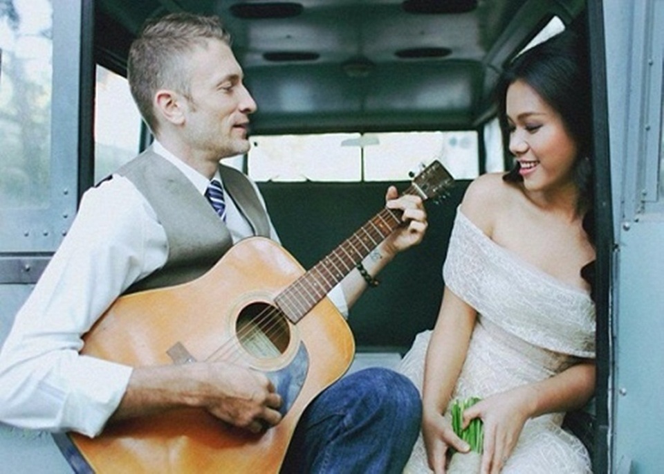 Vợ chồng Phương Vy.