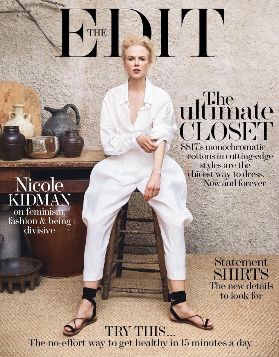 Vẻ đẹp vượt thời gian của "thiên nga Úc" Nicole Kidman ở tuổi 50 - 1
Nicole Kidman tỏa sáng trên bìa tạp chí Edit, số tháng 2/2017. Ngôi sao 50 tuổi đã có gần 30 năm hoạt động nghệ thuật.