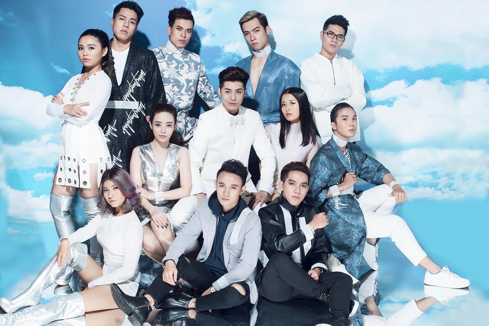 Noo Phước Thịnh và các thành viên trong team Giọng hát Việt 2017.