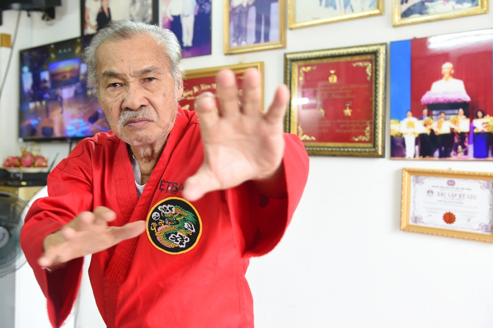 Võ sư, NSND Lý Huỳnh. Ảnh: Phạm Lữ.