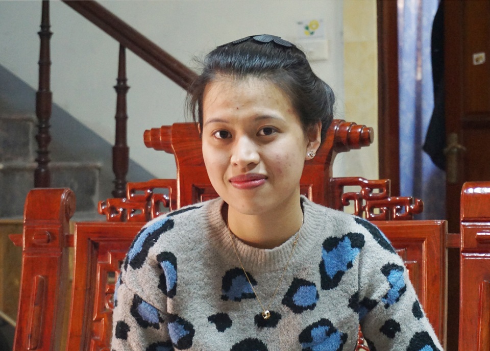 Nữ tân binh gác tình riêng lên đường nhập ngũ - 1 Nữ tân binh Lê Thị Phương Thảo.