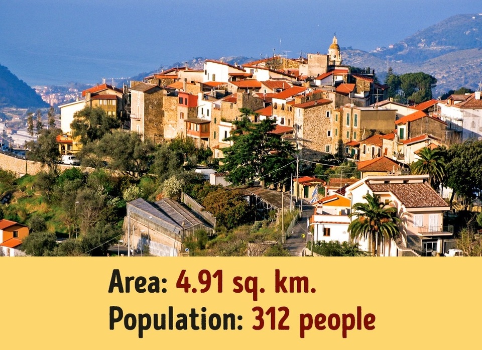 Seborga ở Italy là một trong những tiểu quốc gia lâu đời nhất hành tinh.Chính quyền của Seborga nằm ở ngôi làng cùng tên gần biên giới Pháp.