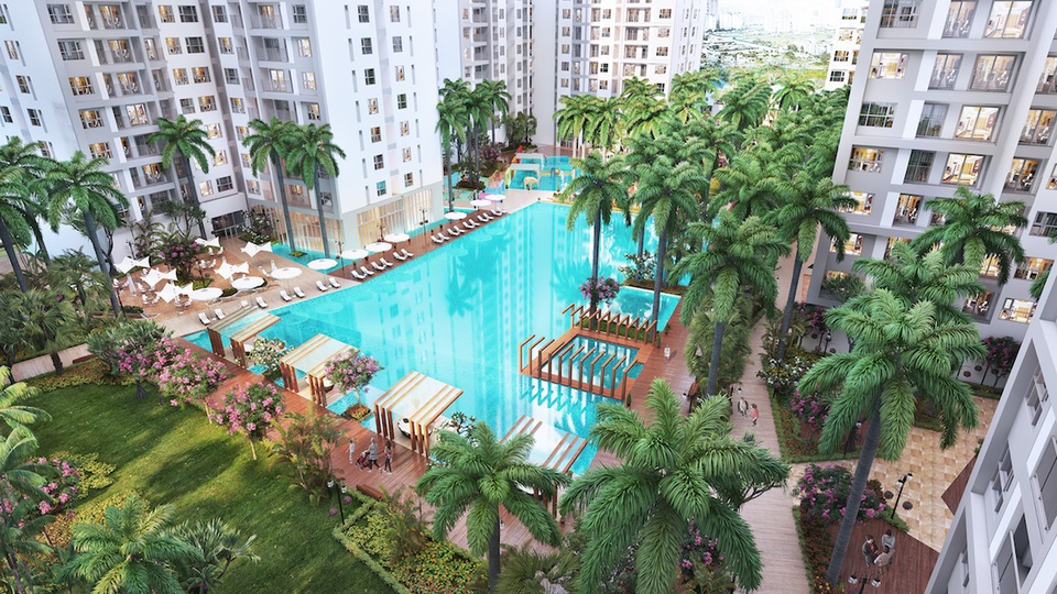 Căn hộ 3 phòng ngủ: Thị trường kén khách nhưng tiềm năng - 4 Hồ bơi ấn tượng tại dự án Sunrise Riverside