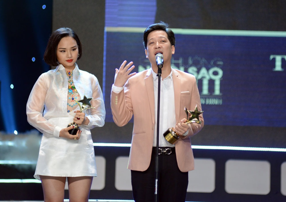 
Cùng với Trường Giang, Miu Lê nhận được giải thưởng Nữ diễn viên xuất sắc nhất do hội đồng nghệ thuật bình chọn cho vai diễn Thanh Nga trong bộ phim Em là bà nội của anh
