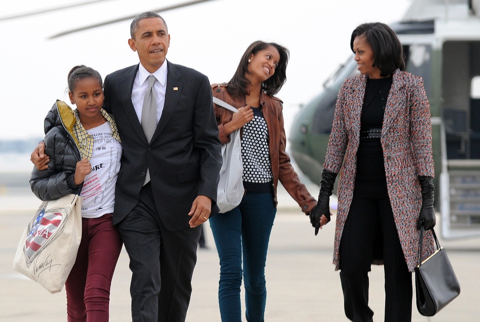 Gia đình cựu Tổng thống Obama (Ảnh: Getty)